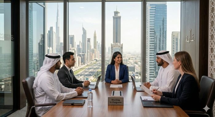 How to Find Genuine Jobs in Dubai and Avoid Job Scams in 2026 4 Business interview meeting